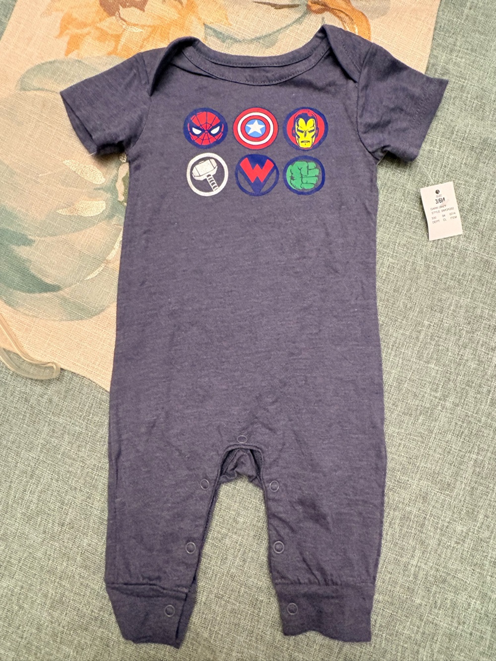 NWT Marvel Avengers Romper sz 3/6 mos